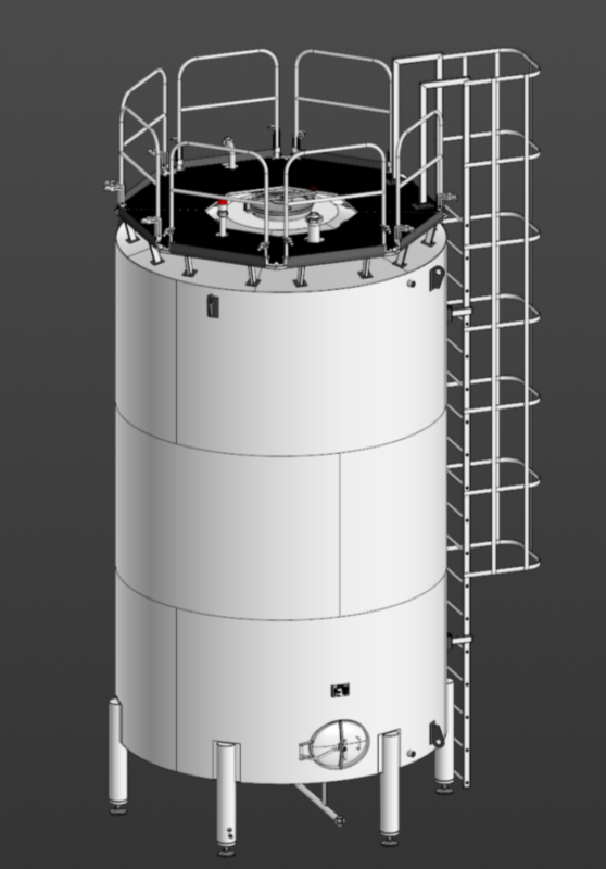 3D модель Емкость хранения растительного масла (V = 30 куб.м.)