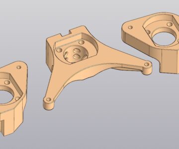 3D модель Кронштейны нагревательного стола 3D принтера