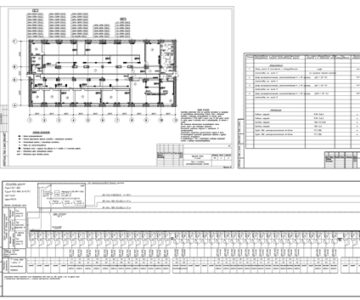Чертеж Рабочий проект электроснабжения офиса