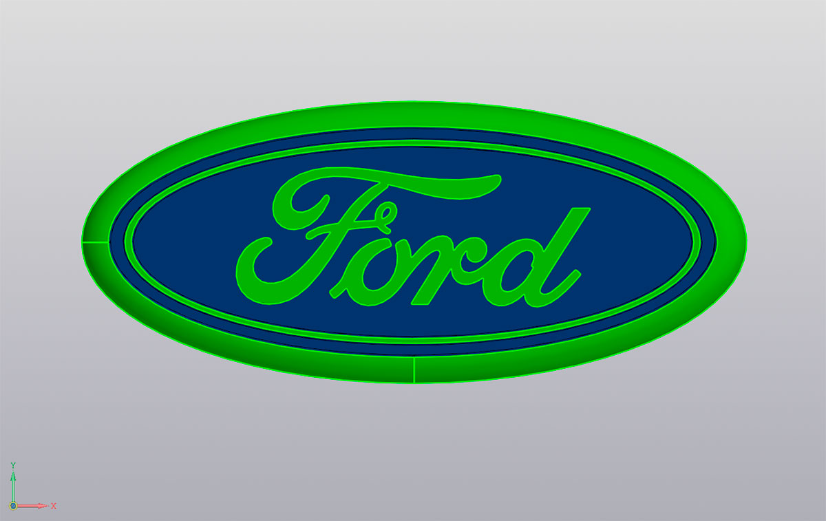 3D модель Эмблема Ford