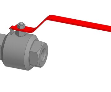 3D модель Кран шаровой муфтовый полнопроходной DN15 PN25