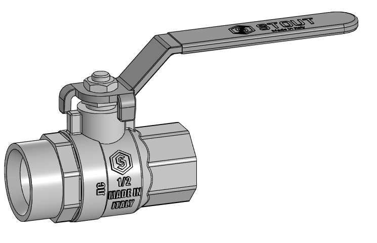 3D модель Краны шаровые STOUT SVB-004/SVB-003