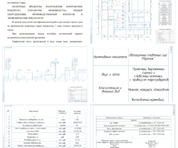 Чертеж Проект цеха по производству плавленых сыров мощностью 7 тонн готового продукта в смену