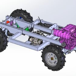 3D модель Zongshen 2V80 двухцилиндровый