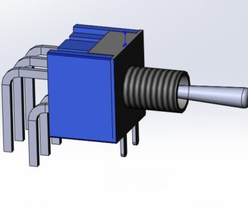 3D модель Модель тумблера MTS-203-C3