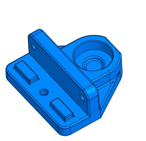 3D модель Опора для ШВП 1204 под подшипник 608RS (22х8х7 мм)