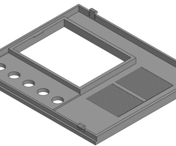 3D модель Лицевая панель системного блока (151х172мм)