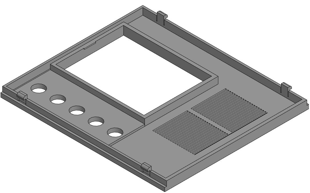 3D модель Лицевая панель системного блока (151х172мм)