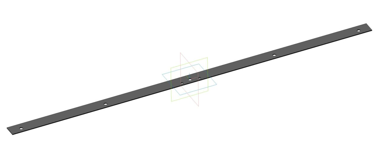 3D модель Планка уплотнителя бокового стекла ГАЗ-2410