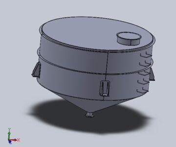 3D модель Сборник фильтрата сока 20 м³