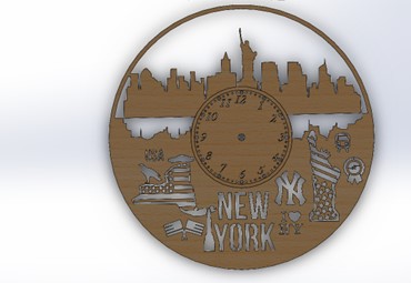 3D модель Часы "New York"