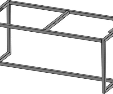 3D модель Рама стола (стол) под крепление столешницы