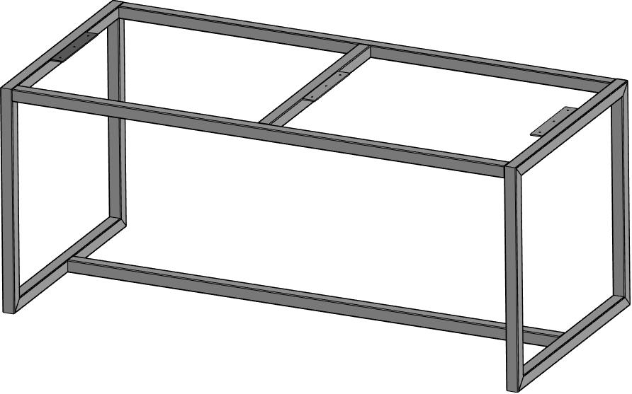 3D модель Рама стола (стол) под крепление столешницы