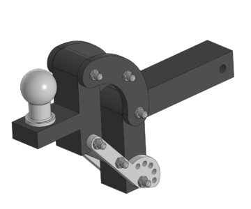 3D модель Фаркоп регулируемый