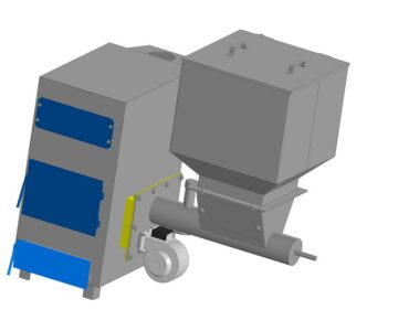 Чертеж Отопительный котел 25 кВт с автоматический подачи твердого топлива