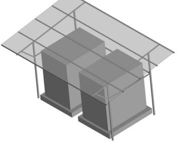 3D модель Навес для трансформатора