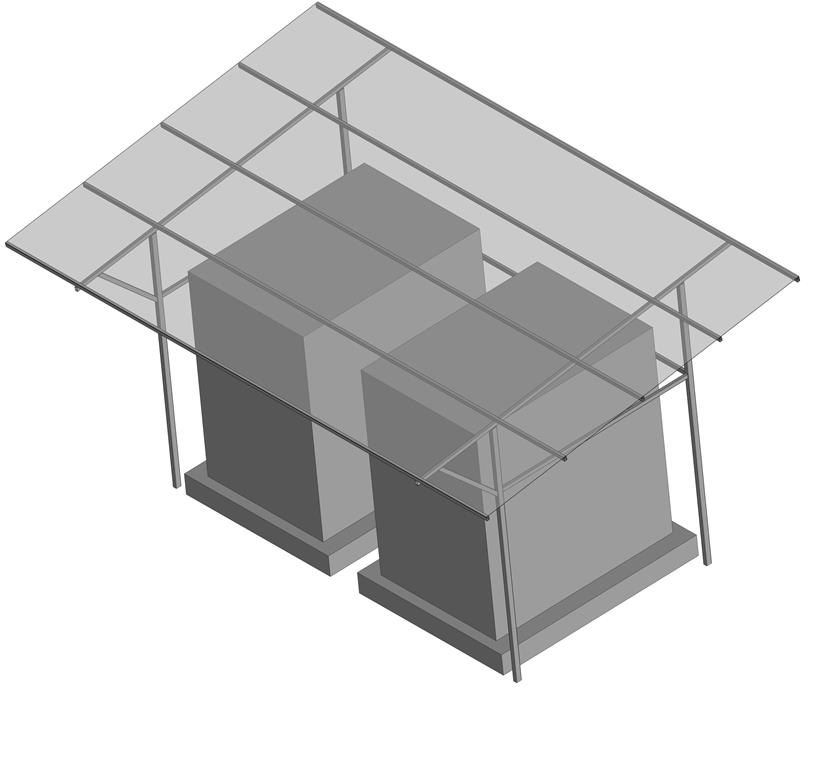 3D модель Навес для трансформатора