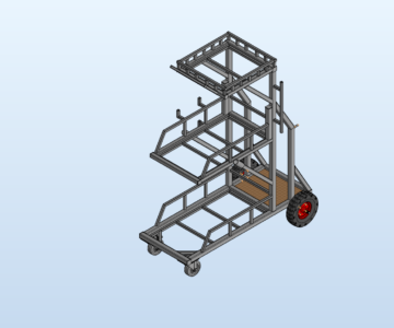 3D модель Тележка для сварочного аппарта 1000х380(526*)х1200
