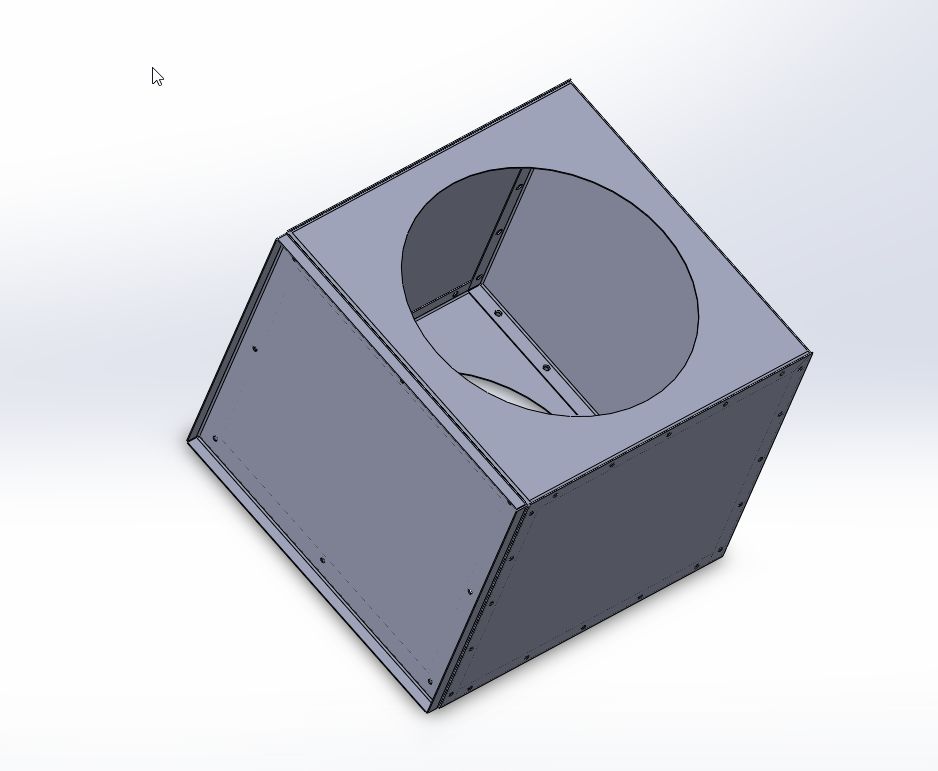 3D модель Сепаратор воздухозабора 500*500