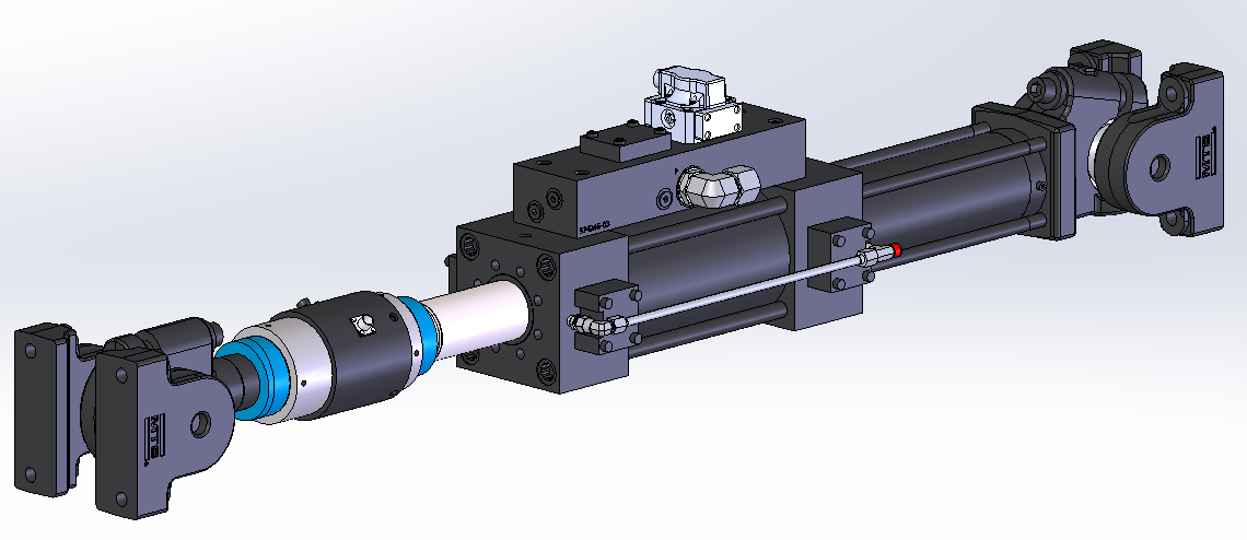 3D модель Гидроцилиндр MTS 150 кН