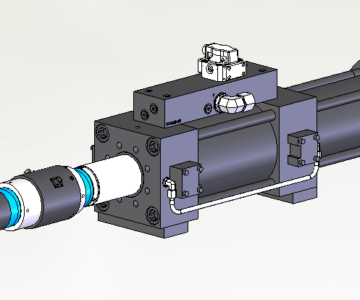 3D модель Гидроцилиндр MTS 250 кН