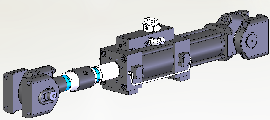 3D модель Гидроцилиндр MTS 250 кН