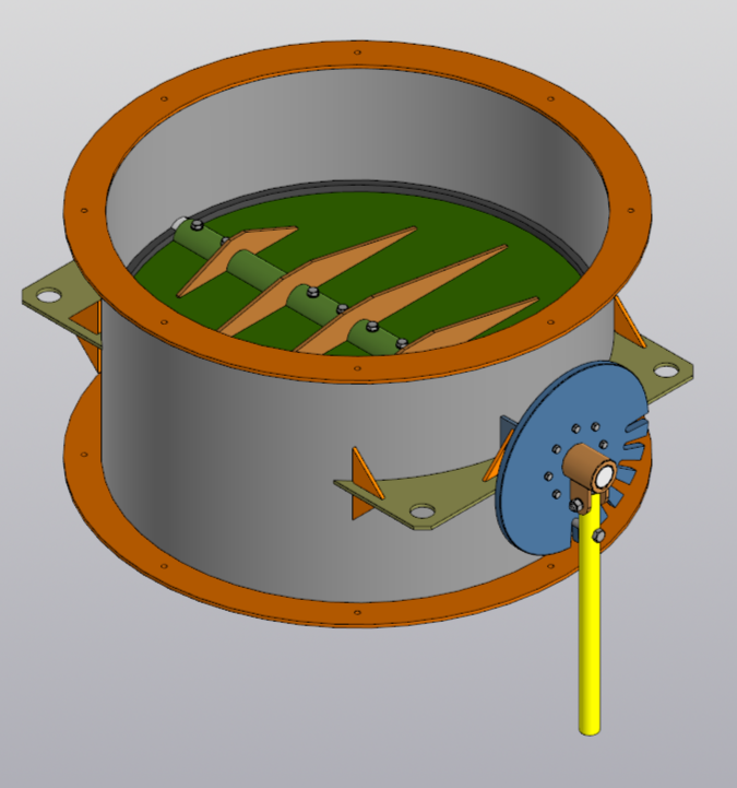 3D модель Затвор поворотный дисковый Ду 1220 мм