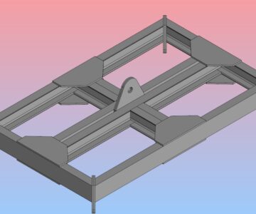 3D модель Траверса погрузчика 1281х780 до 4 тонн