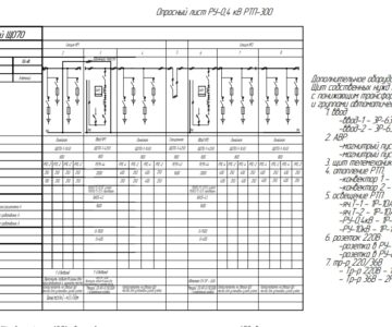 Чертеж Опросный лист на оборудование ЩО-70