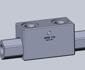 3D модель Гидрозамок VBPDE 1/4L