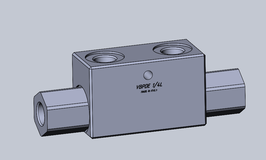 3D модель Гидрозамок VBPDE 1/4L