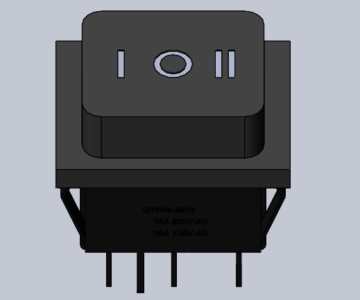3D модель Выключатель QY604-201N