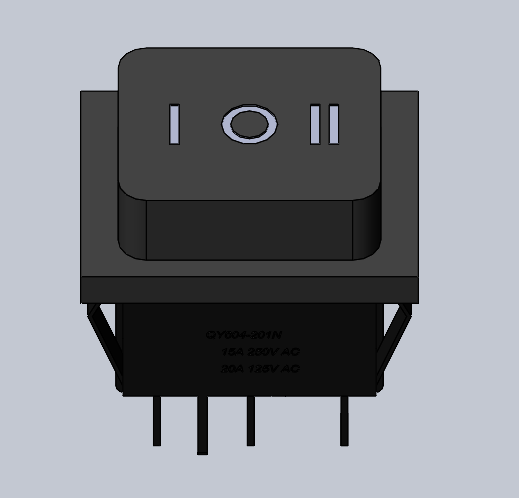 3D модель Выключатель QY604-201N