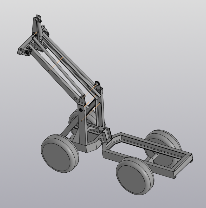 3D модель Минипогрузчик переломка