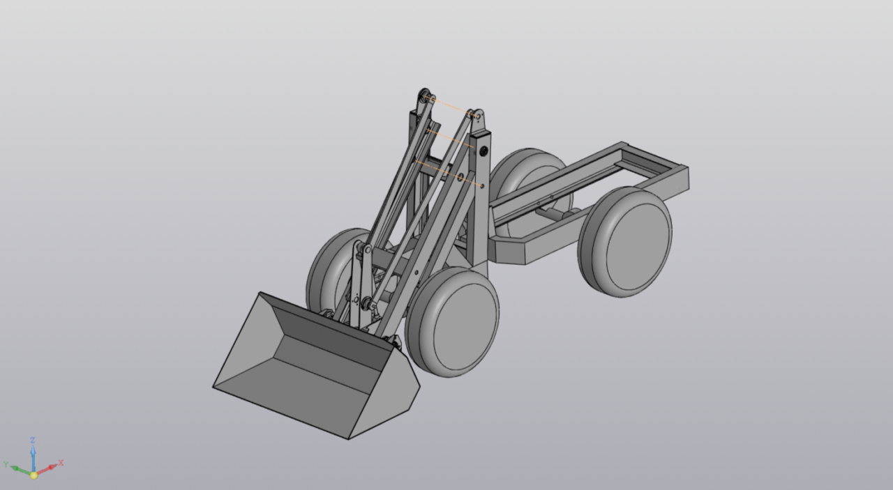 3D модель Минипогрузчик переломка