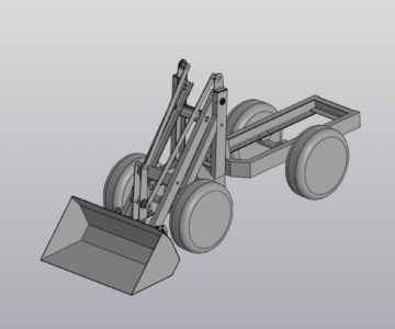 3D модель Минипогрузчик переломка