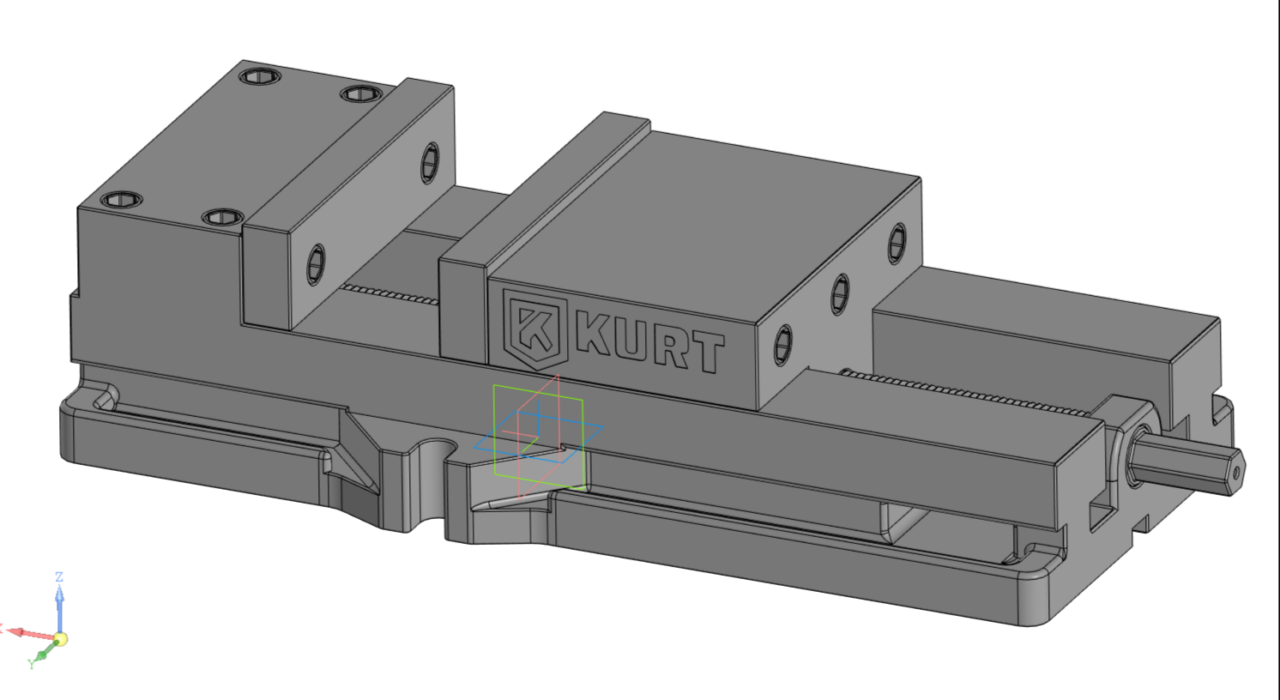 3D модель Машинные тиски KURT D200