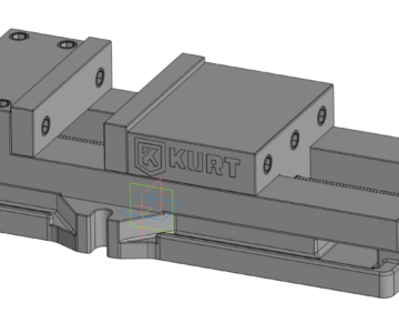 3D модель Машинные тиски KURT D200