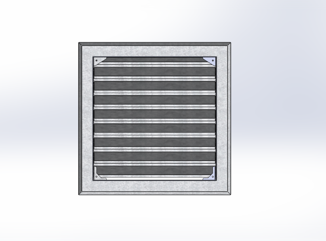 3D модель Параметрическая модель вентиляционной решетки