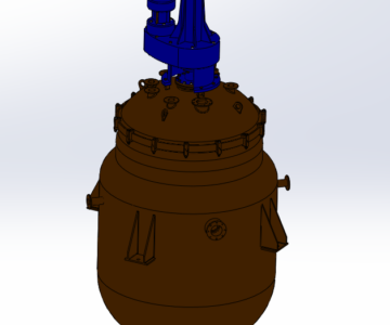 3D модель Аппарат (реактор) стальной эмалированный 10м3
