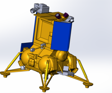 3D модель Модель космического аппарат Луна-25