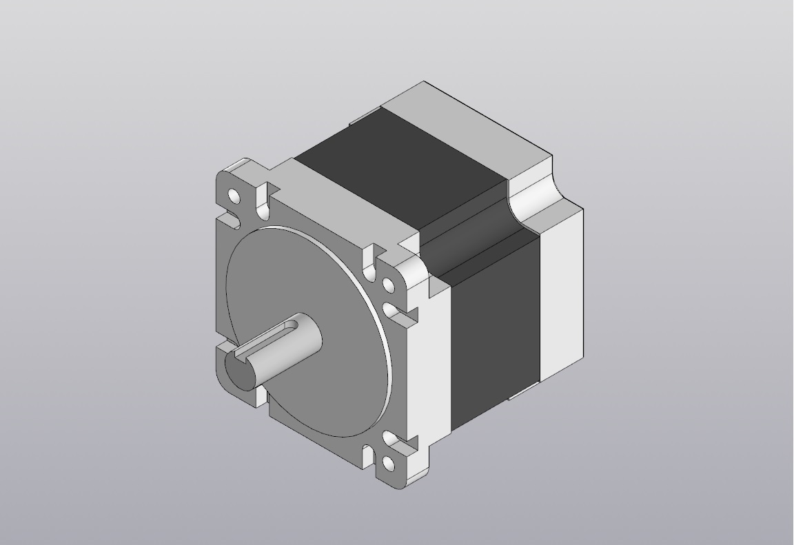 3D модель 3D модель шагового двигателя Nema34 (86)