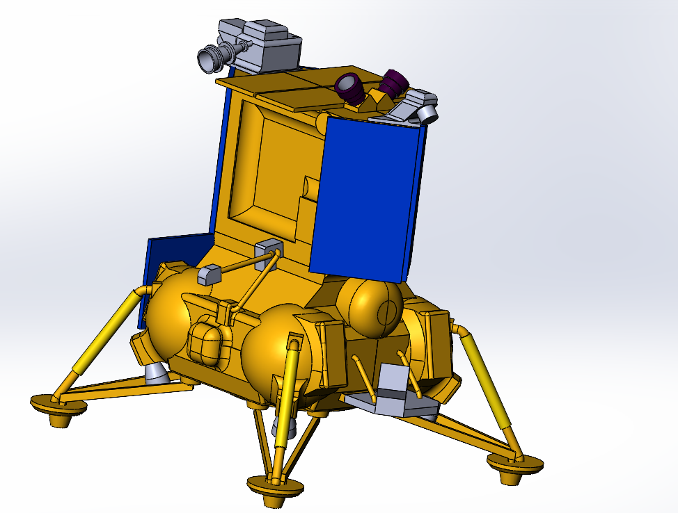 3D модель Модель космического аппарат Луна-25