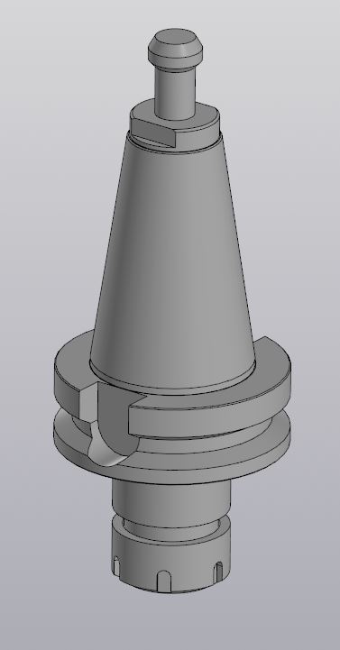 3D модель Оправка (патрон) станочная BT50-ER32-100