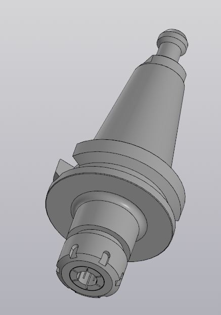 3D модель Оправка (патрон) станочная BT50-ER32-100