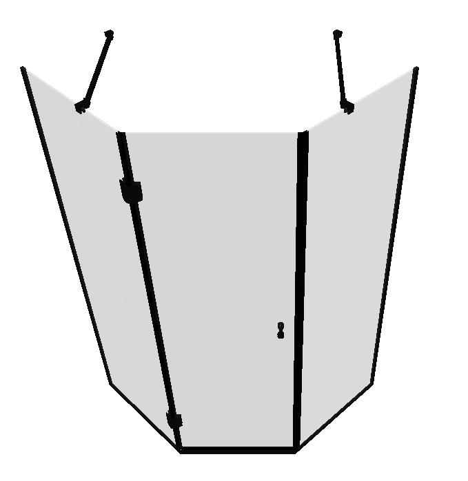 3D модель 3д модель душевого ограждения "Трапеция"