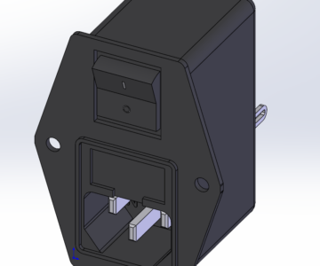 3D модель Фильтр сетевой DL-3DZ2KR