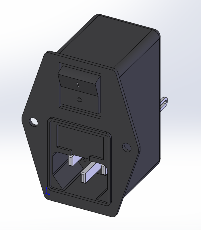 3D модель Фильтр сетевой DL-3DZ2KR