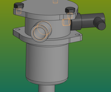 3D модель Фильтр сливной HF502.10.060