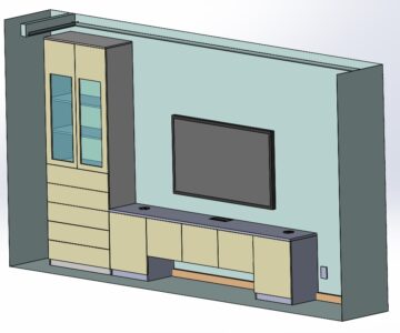 3D модель ТВ Стенка